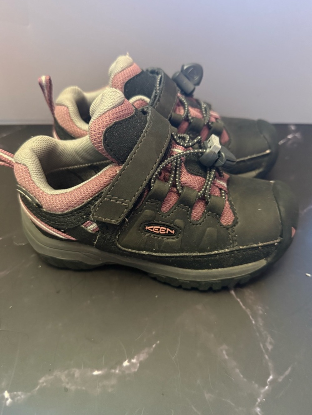 Keen Kids Black and Pink Trail Targhee waterproof boot - Picture 3 of 6
